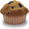 A blueberry muffin
